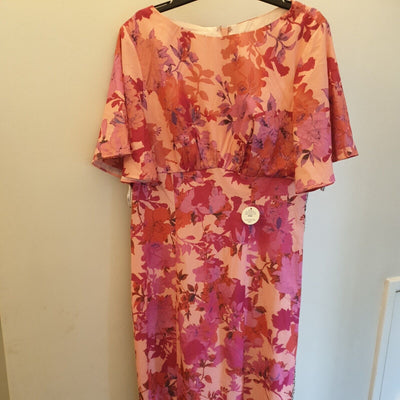 Chi Chi London Floral and Animal Print Midi Day Dress. Size 10 ****Ref V213