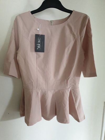 Stylove Beige Fluted Blouse  Size S Ref Y24