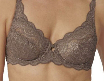 Triumph Amourette 300 Underwired Brown Bra Size 34C **** VA1