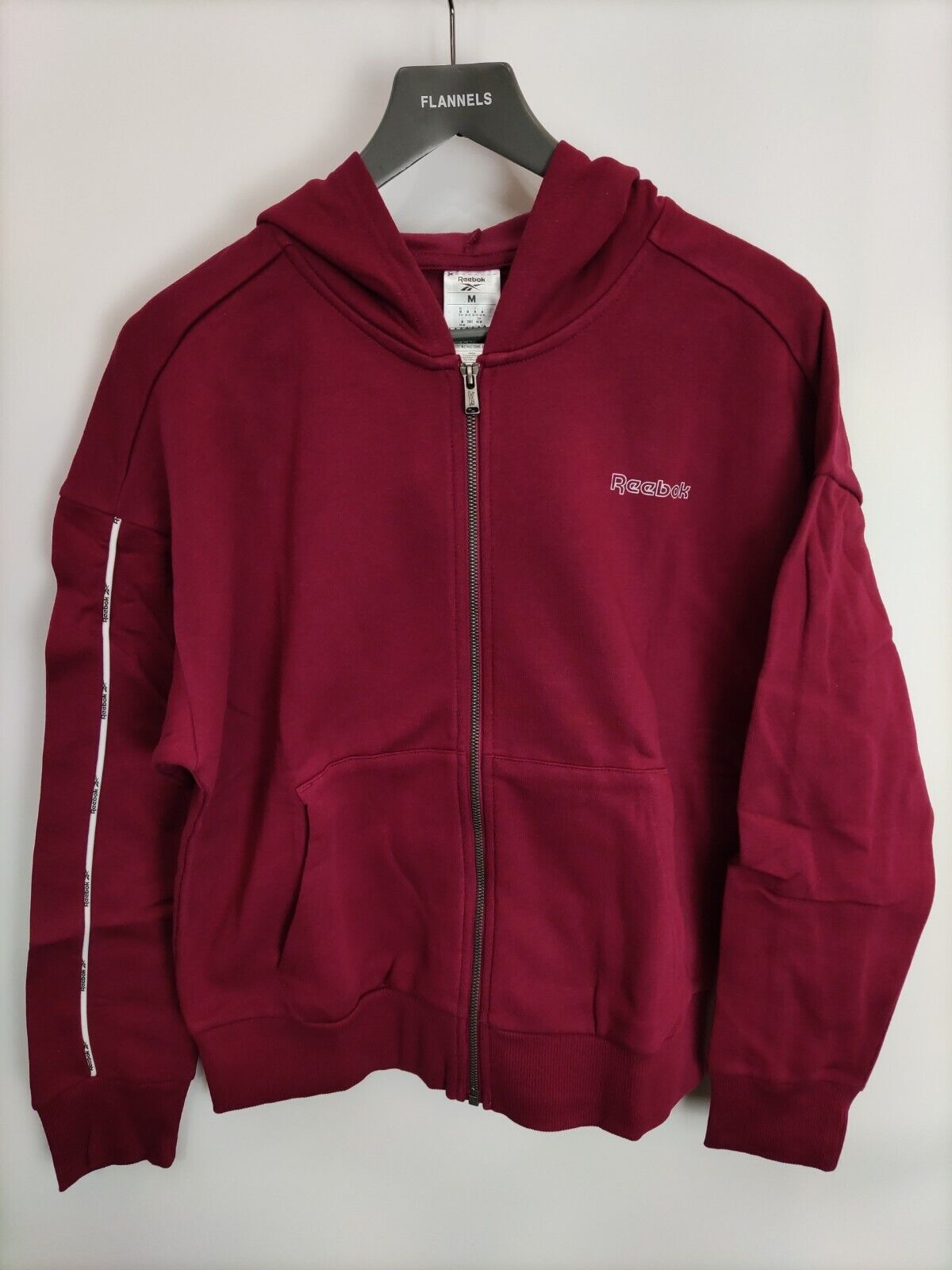 Reebok Womens Workout Elements Piping Pack Hooded Tracksuit. Red. UK M (12-14).