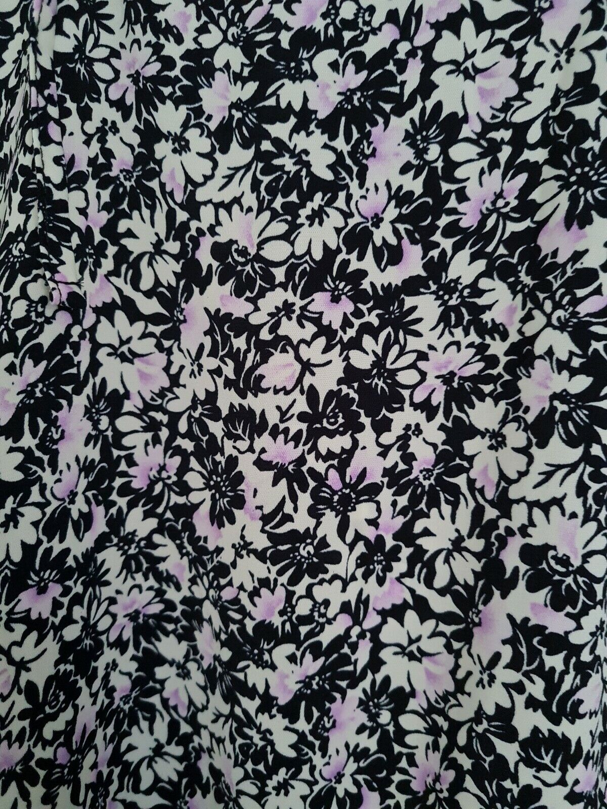 Glamorous Black and purple Floral Dress Uk8 Ref Sc1