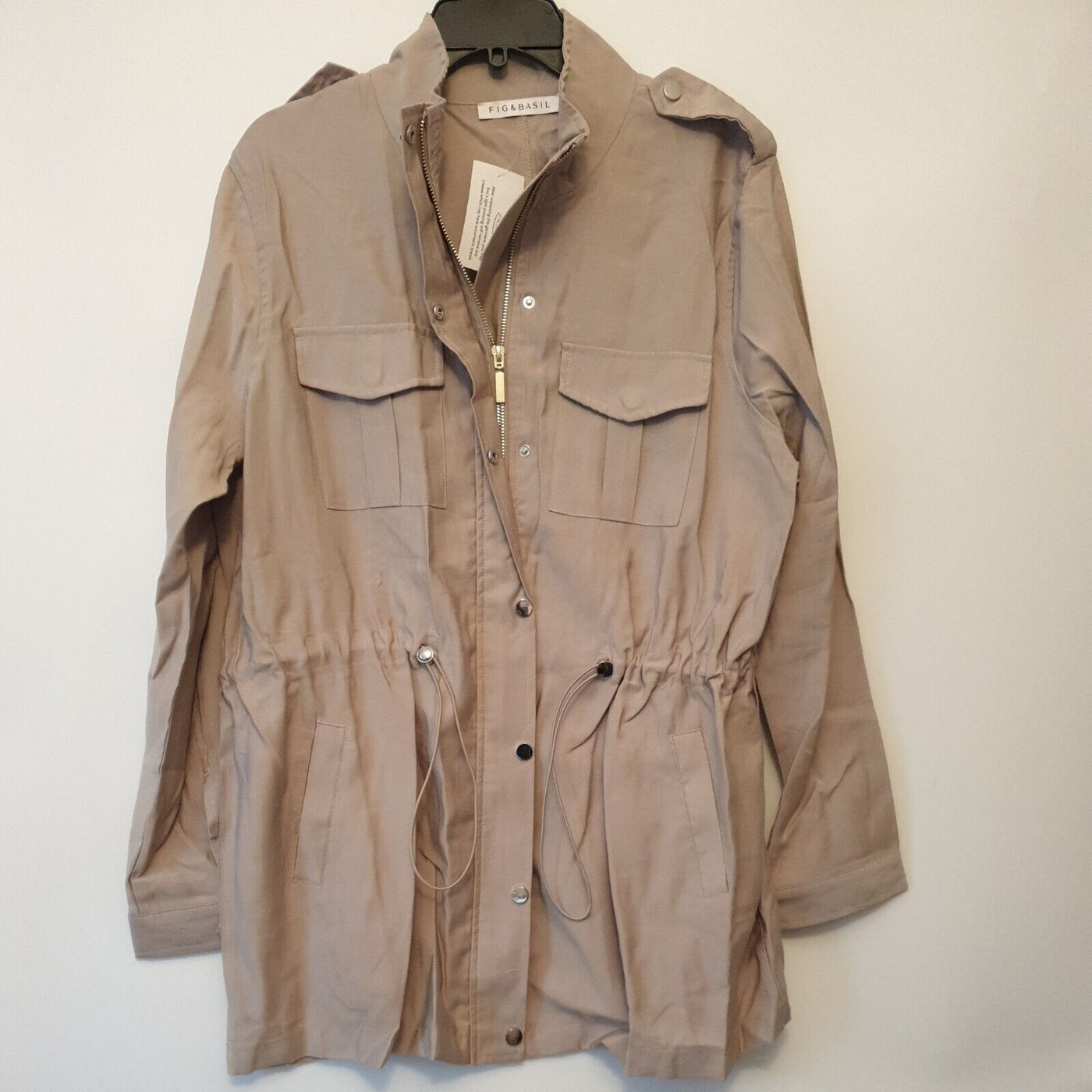 Fit & Basil Casual Military Jacket Stone****Ref V105