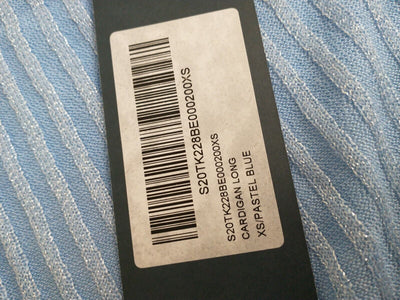 Sosandar Powder Blue Super Soft Ribbed Maxi Cardigan. UK XSmall **** Ref V100