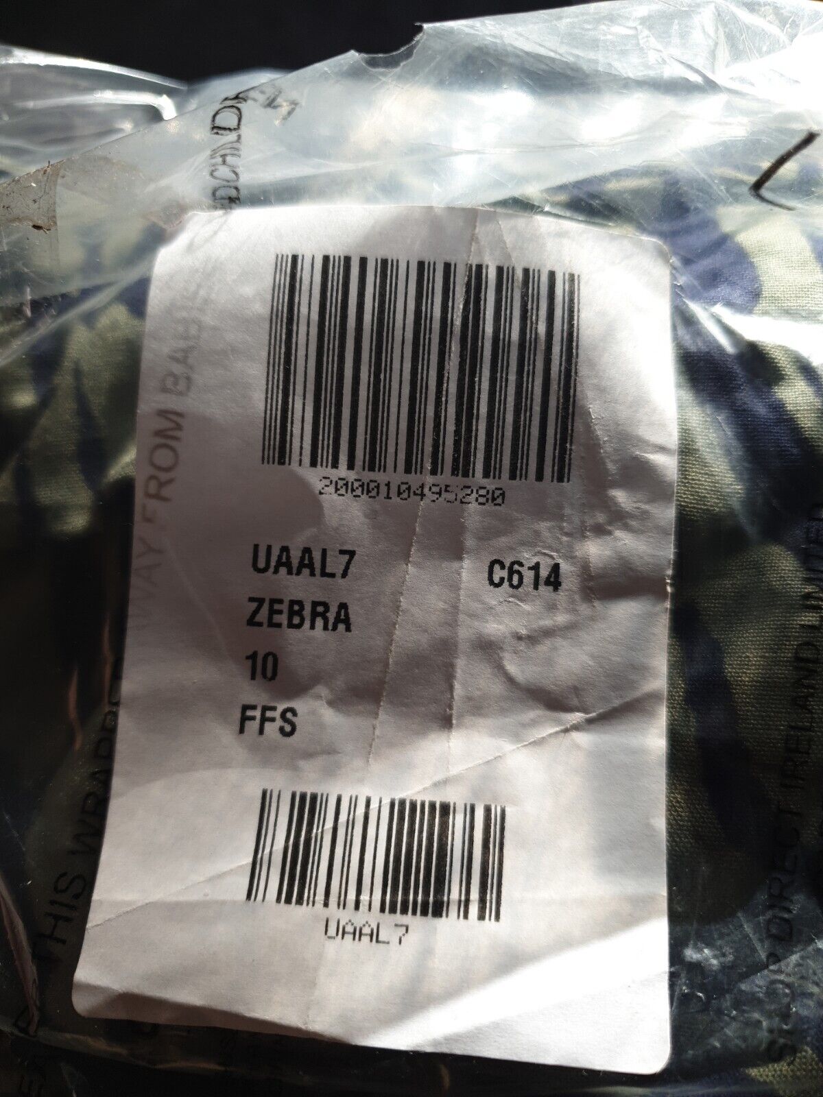 Womens Zebra Print Midi Dress- Green/Navy. Uk10