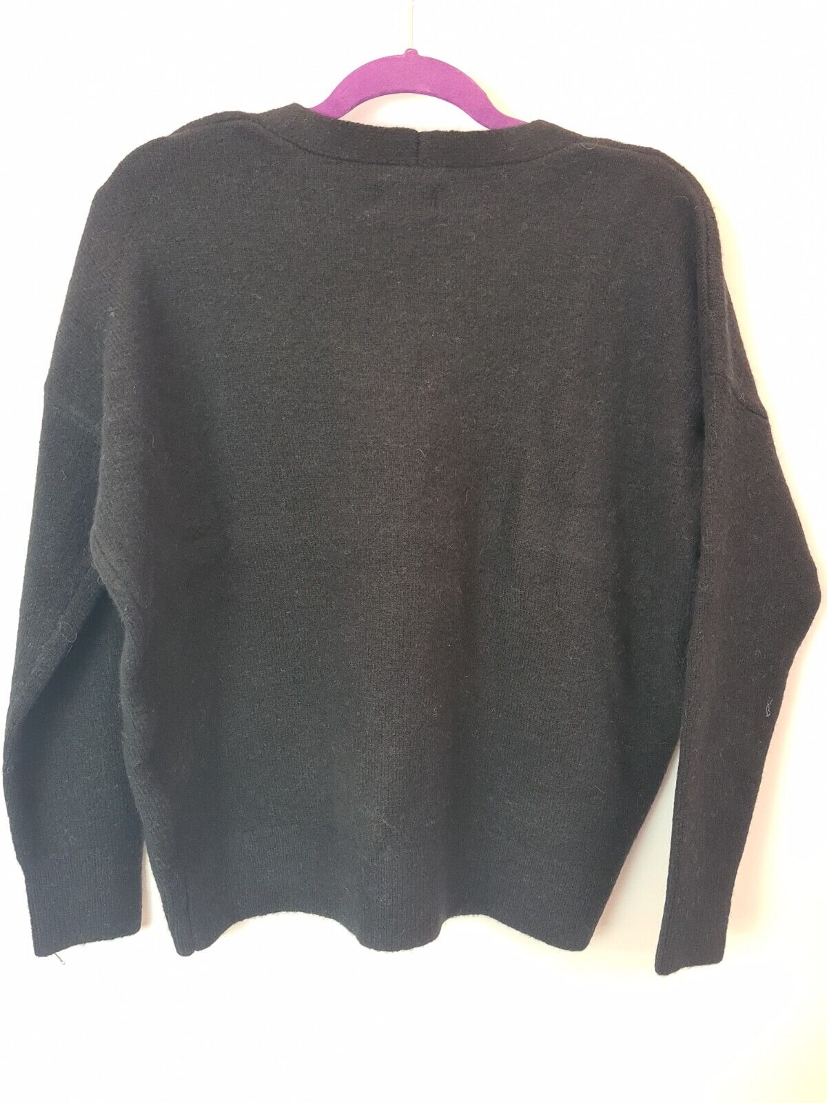 Superdry Slouch Vee Knit Black Jumper Women Size 8 **** V224