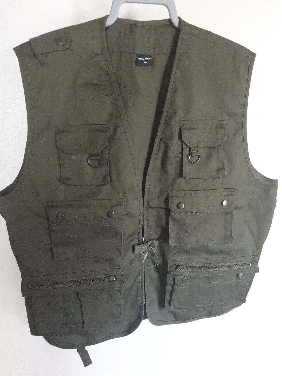 mil tec Fishing Vest Green Size XXL Ref A12