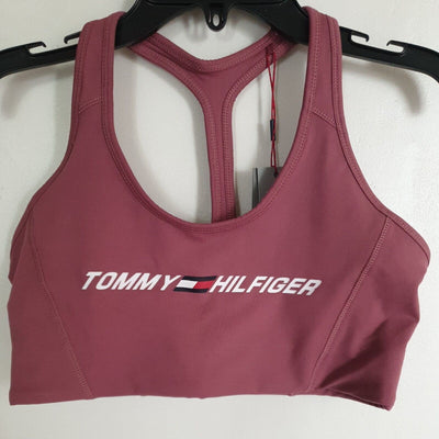 Tommy Hilfiger Mid Intensity Graphic Bra Misty Red Size S****Ref V5