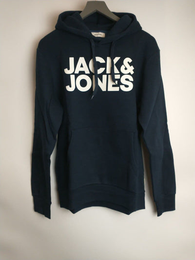 Jack & Jones men's Jjecorp Logo Hoodie. 2 Pack Black + Navy. UK Small **** V26