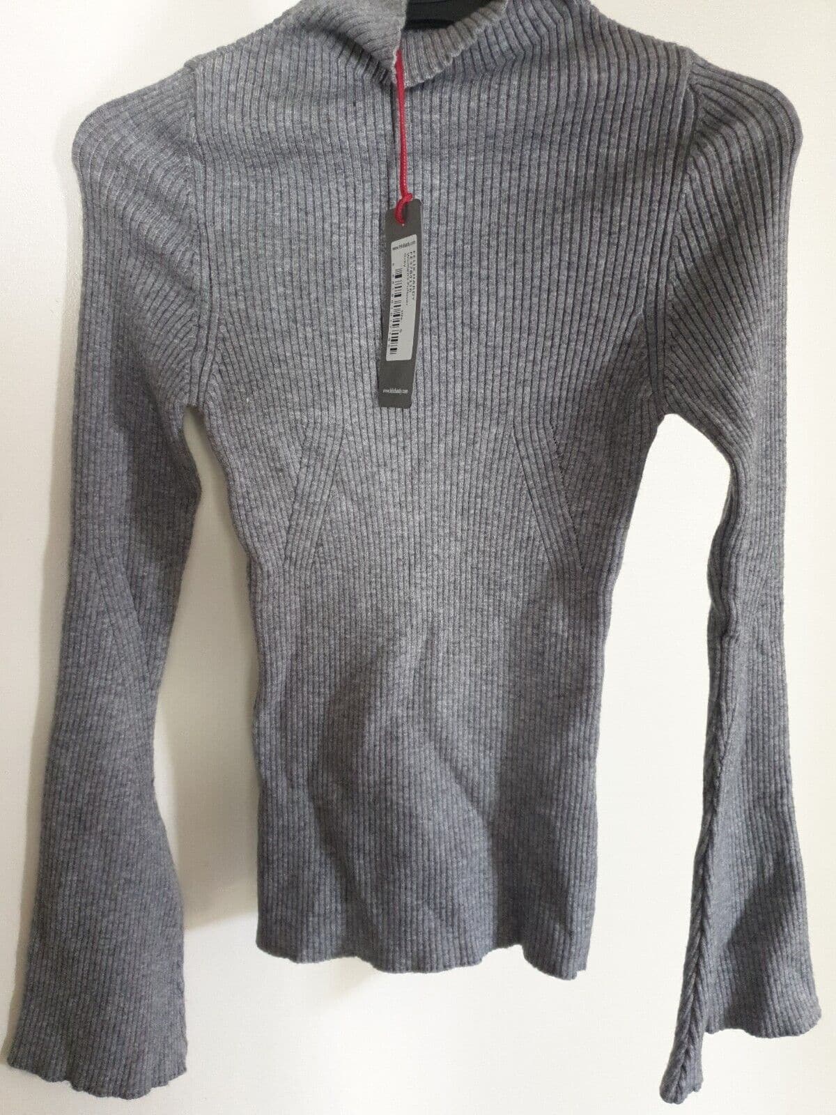 Felix Hardy Women's Pullover Grey High Neck Jumper Size S Ref A5