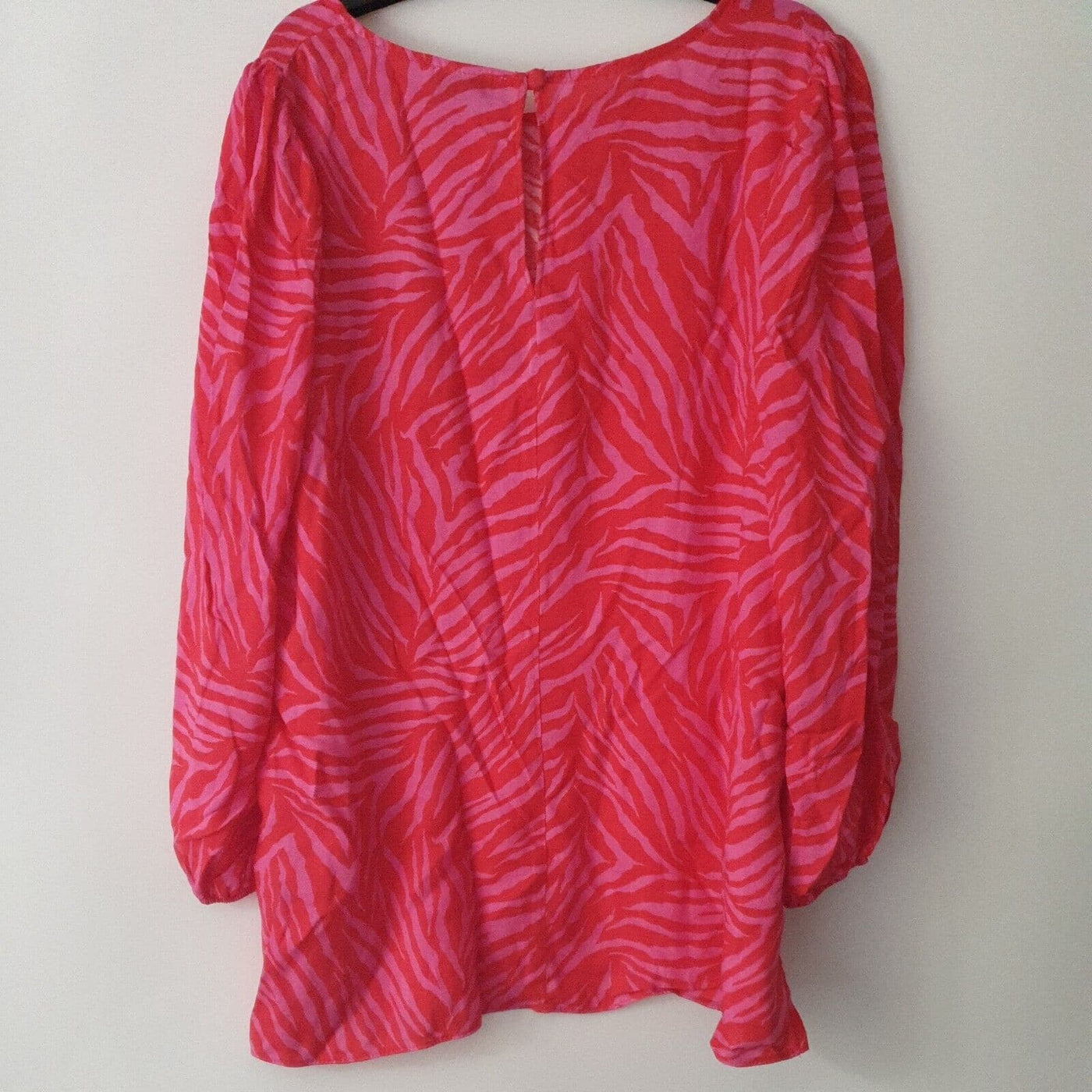 Long Tall Sally Zebra Print Top Pink Size Uk22****Ref V231