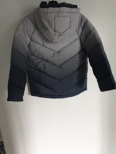 Boys Ombre Padded Coat- Grey. Size 8yrs