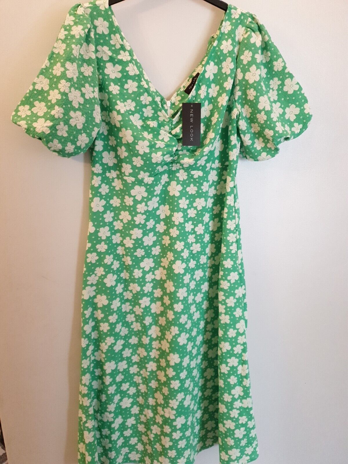 New Look Floral Dress- Green. Uk14