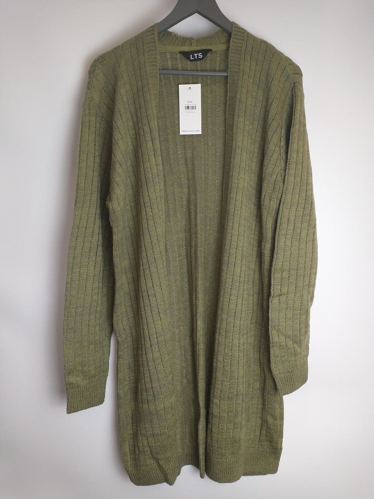 Long Tall Sally Longline Cardigan - Green - UK 8/10 **** Ref V32