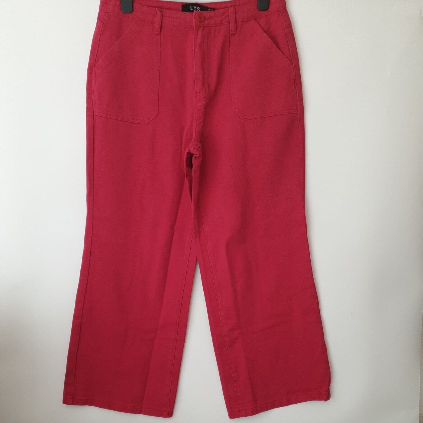 Long Tall Sally Pink Wide Leg Cropped Jeans Size 20 **** Ref V142