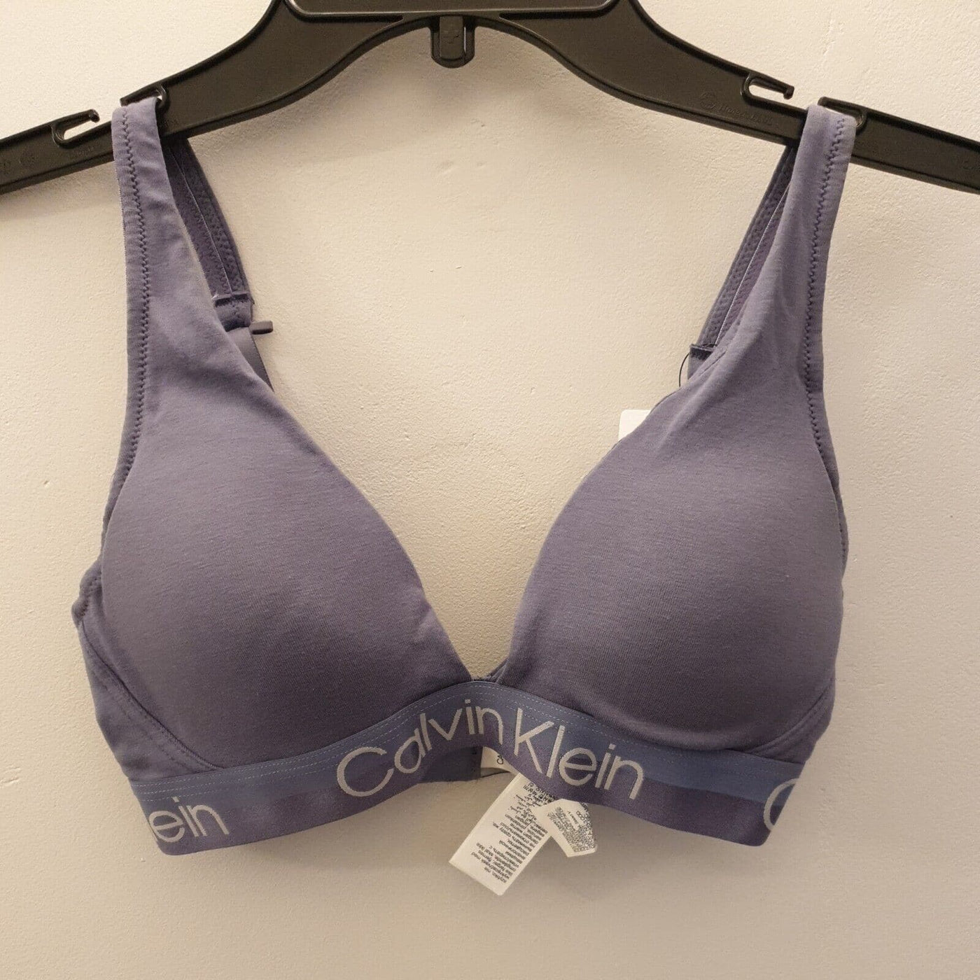 Calvin Klein LGHT Lined Triangle Bleached Denim Bra Size XS****Ref V185