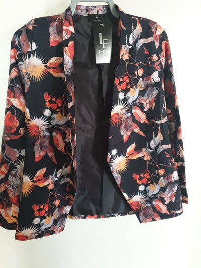 Lenitif Multi Coloured Floral Tie Waist Blazer Size S Ref A9