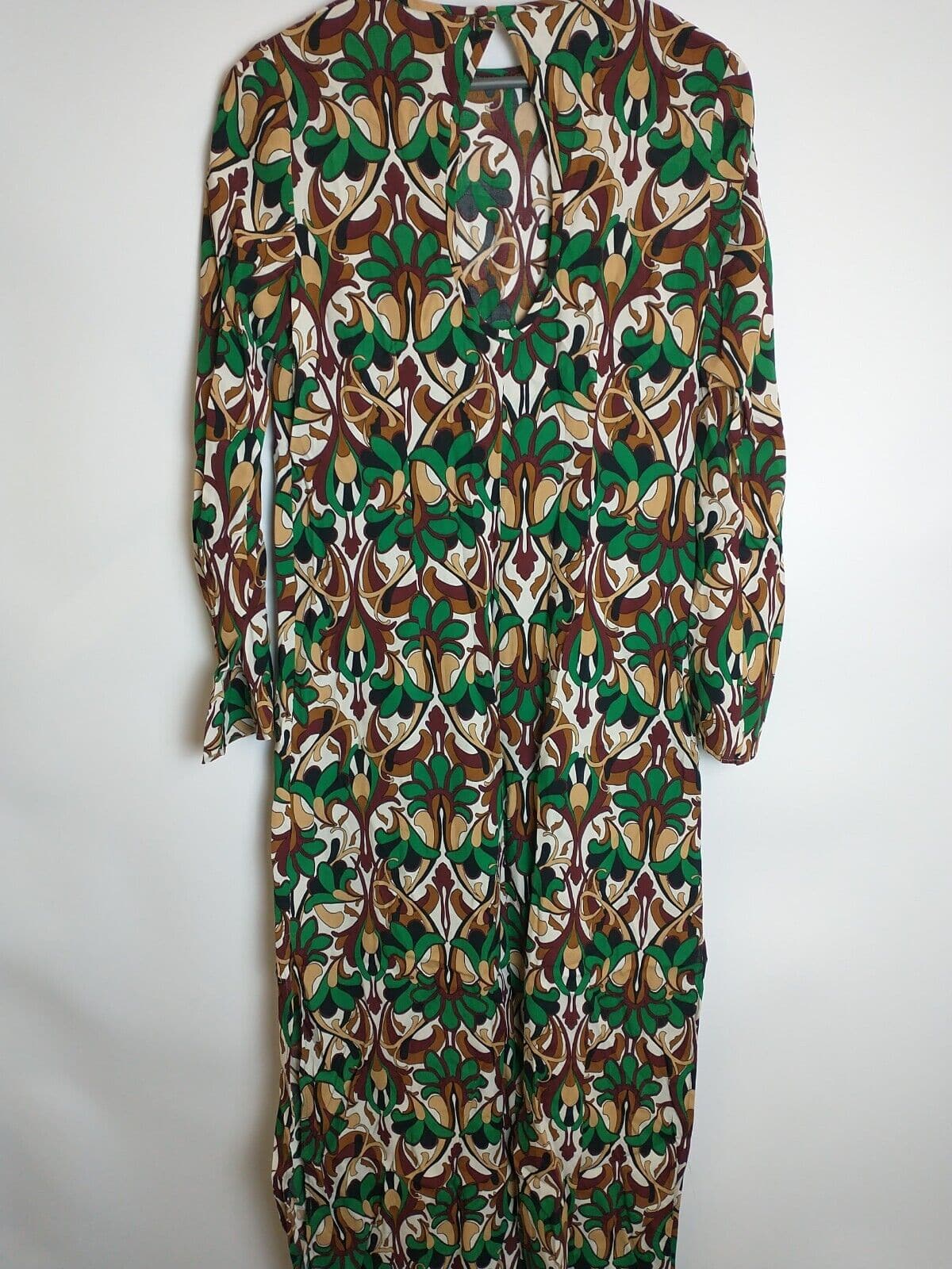 Mango Wall Green Day Dress Size UK 10 **** V209