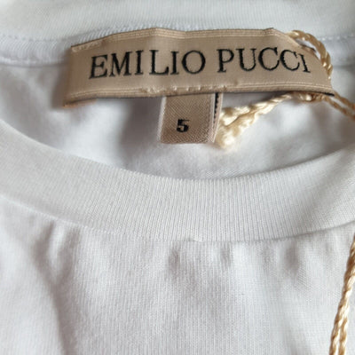 Emilio Pucci Girls White Tshirt Size 5yrs****Ref V40