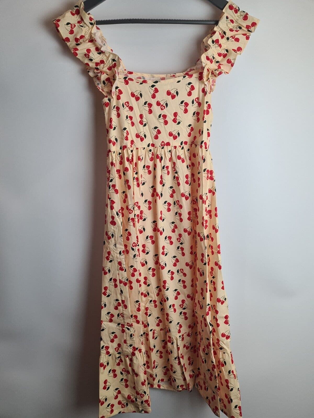 Sonia Rykiel Girls Cherry Print Frill Dress Size 10 Years **** V87