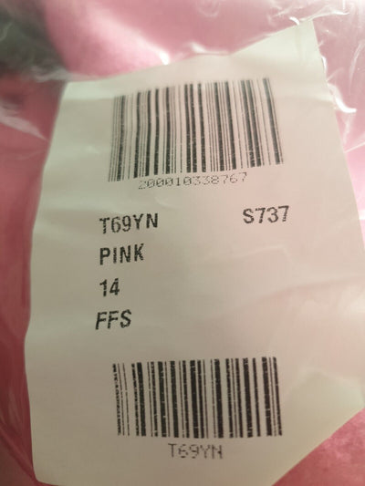 Womens Single Breasted Coat-pink. Uk14
