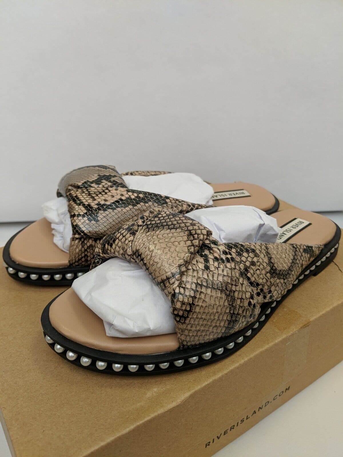 River Island Tottie Sandals. Beige. UK 2.  ****RefVS1