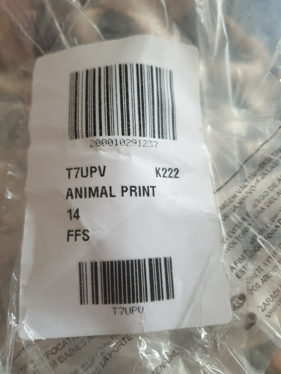 Wrap Tiered Skater Dress Animal Print. UK 10 ****Ref V533