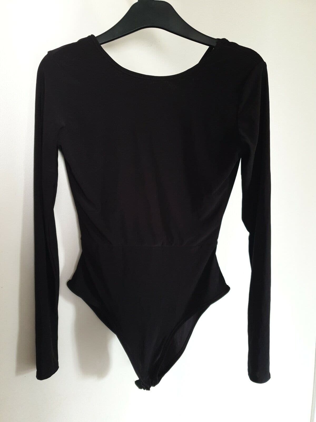 nasty gal 8 Slinky Tie Back Bodysuit Black 8 Ref HV10