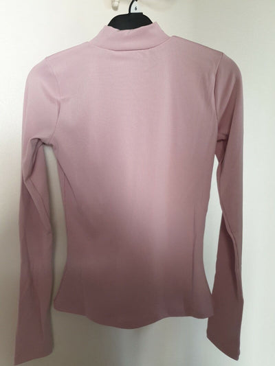 na-kd Ribbed Turtleneck Top Purple Size S Ref Sc5