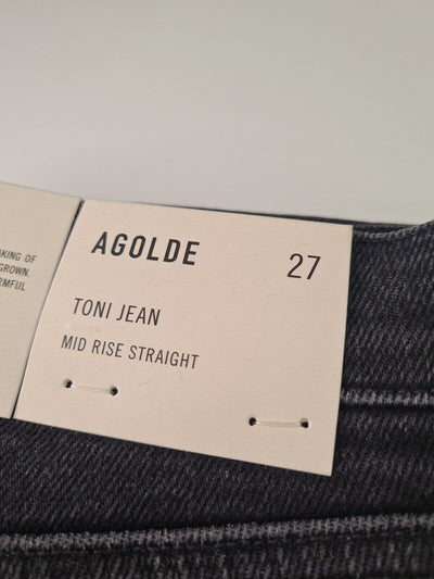 Agolde Toni Slim Fit Womens Black Jeans Size W27 **** V54 - Big_Stock_Clearance