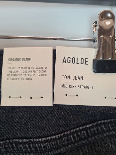 Agolde Toni Slim Fit Womens Black Jeans Size W27 **** V54 - Big_Stock_Clearance