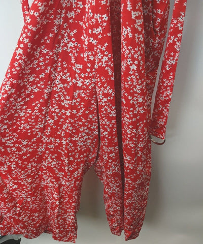 AX Paris Ditsy Red Floral Jumpsuit Size 10 **** V30 - Big_Stock_Clearance