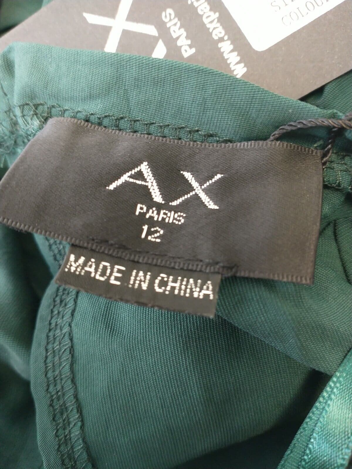 AX Paris Green High Low Midi Dress. Size UK 12 **** V39 - Big_Stock_Clearance