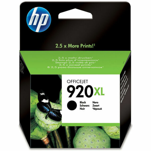 HP 920XL High Yield Ink Cartridge - Black. Expiry NOV 2023. Ref T7